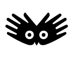 Дизайн логотипа руки глаза