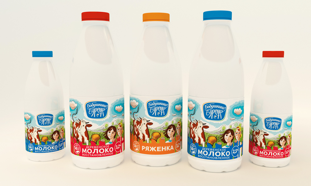 Разработка молочного бренда «Бабушкина буренка»